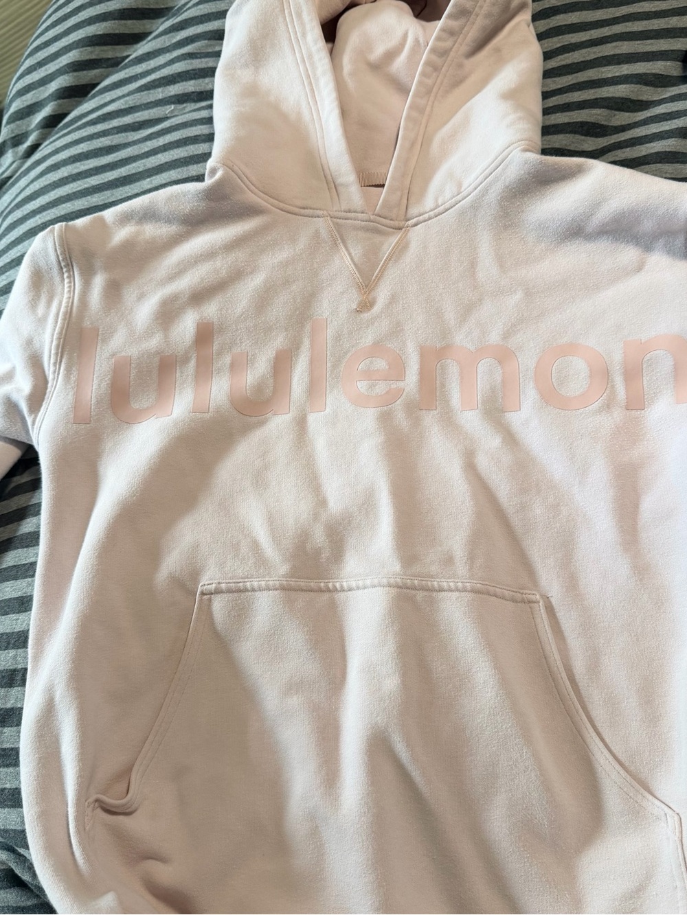 Lululemon Light Pink Logo Hoodie